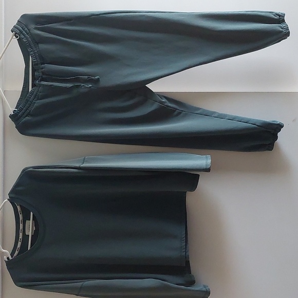 Madewell Superbrushed Easygoing Sweatshirt & Joggers L/XL Loungewear - Picture 2 of 7